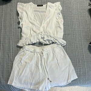 White Matching Set. Size L.
